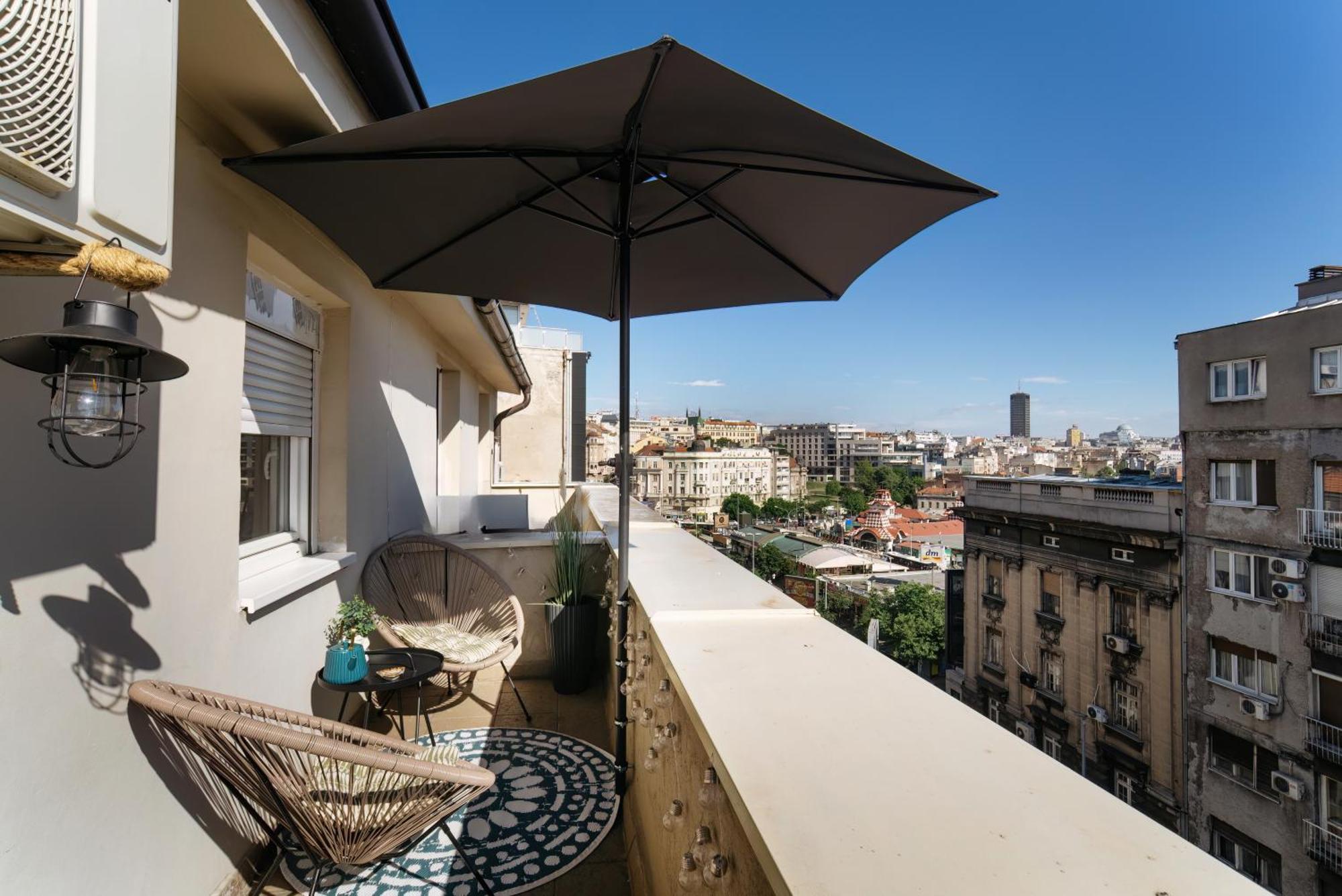 Roof Shelter City View Old Town Renovated Belgrade Extérieur photo